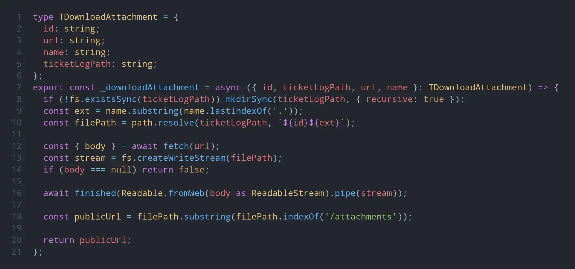 code snippet