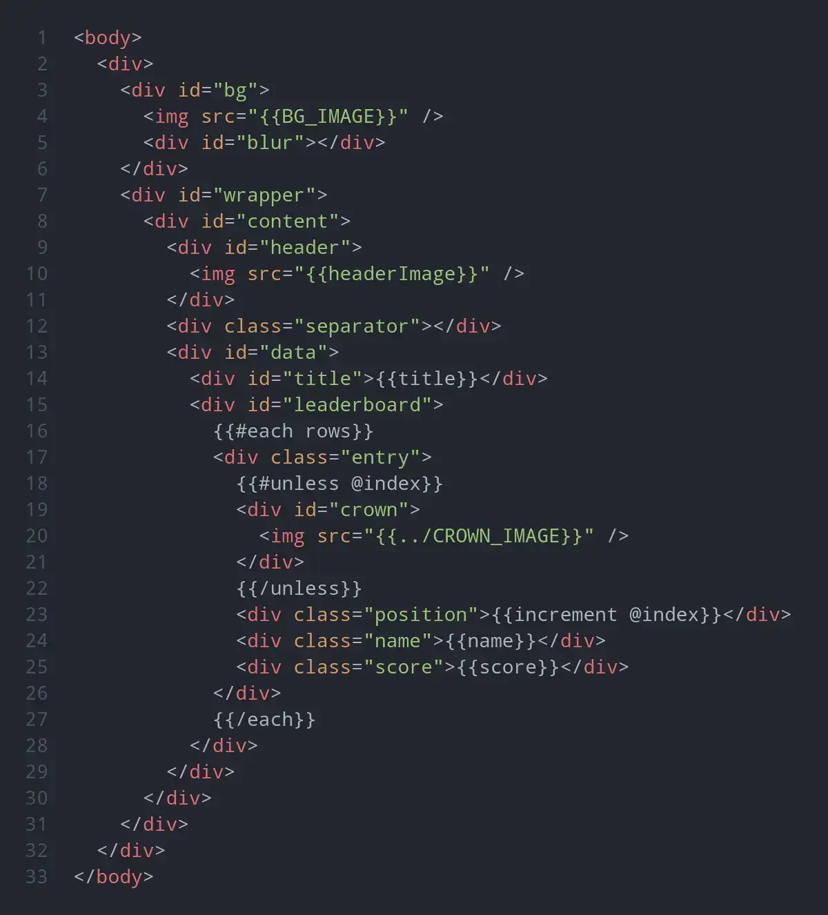 code snippet